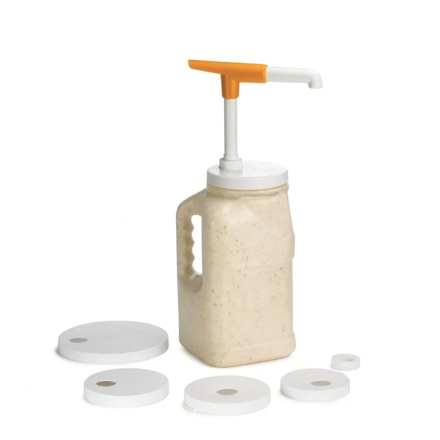 TableCraft 664K Plastic WideMouth Maxi Pump Set - 6 / Kt