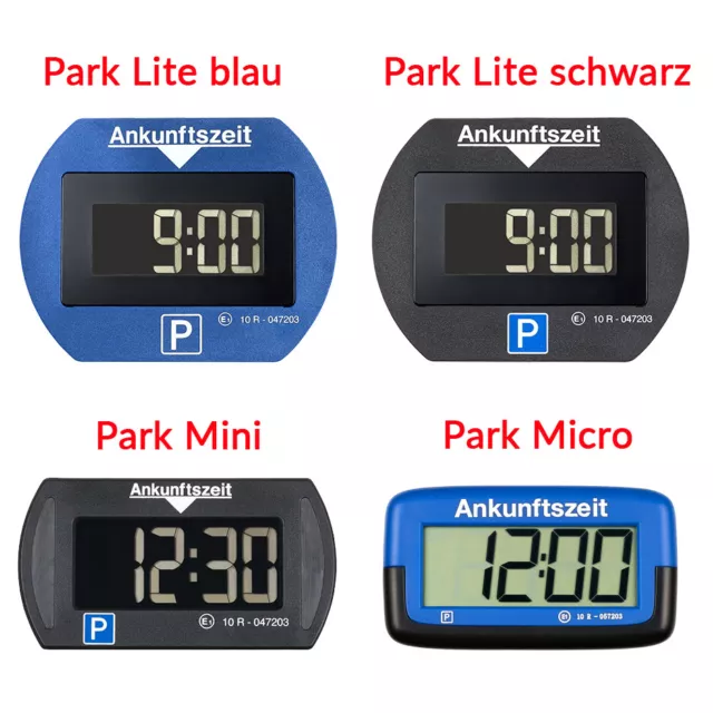 Needit Park Mini elektronische Parkscheibe digitale Parkuhr mit offizieller  Zulassung des Kraftfahrtbundesamtes I Batterie u. Montage Zubehör :  : Auto & Motorrad