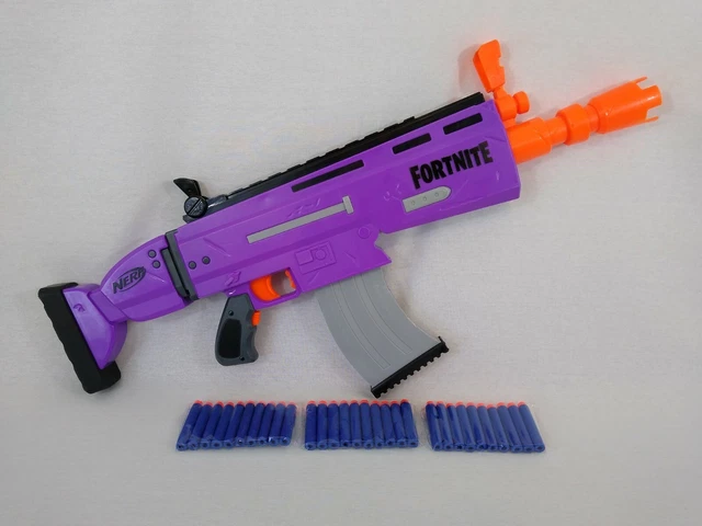 NERF FORTNITE AR-E Pistola Motorizzata Blaster Con 30 Proiettili Spedizione Gratuita EUR 34,08 - Foto 9
