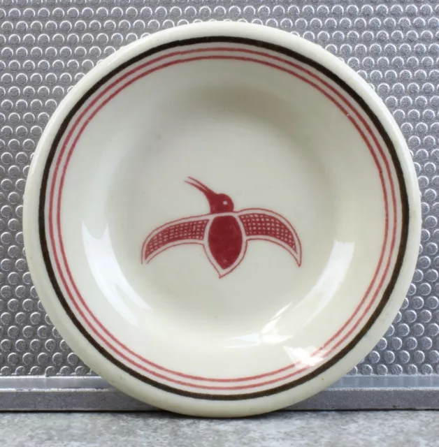 Santa Fe Railroad Dining Car Santa Fe BackStamp Mimbreno Butter Plate 3 3/8"