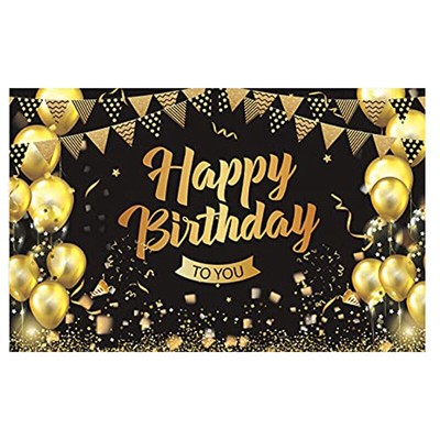 80 Anni Decorazioni Compleanno,Happy Birthday Banner,Buon Compleanno Decorazione di Festa per Uomo Donna,Poster di Tessuto Sfondo Fotografico Feste di Compleanno 