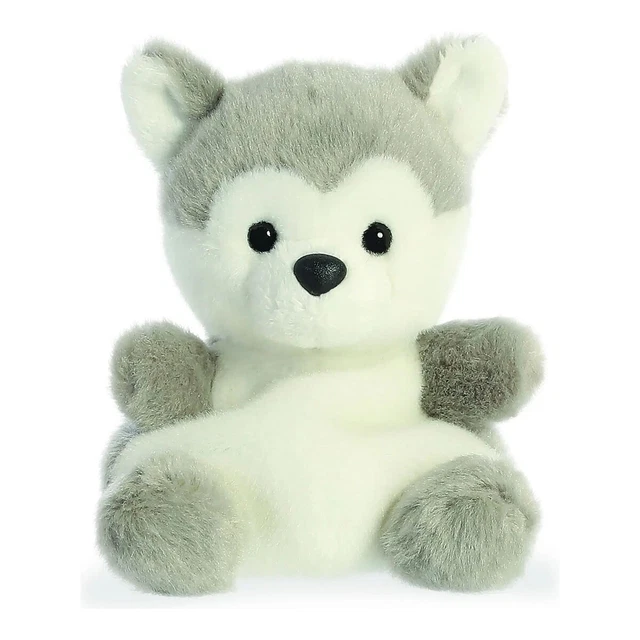 AURORA PALM PALS Busky Husky 5" Dog Plush Soft Cuddly Toy £7.99 ...
