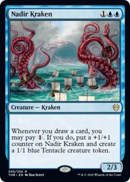 Nadir Kraken 1x FOIL THB MTG Theros Beyond Death Rare MINT blue Nadir Kraken 1x FOIL THB MTG Theros Beyond Death Rare MINT blue