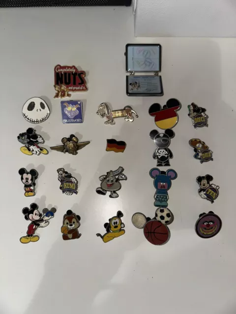 Lot Of Disney And Random Pins And Stickers