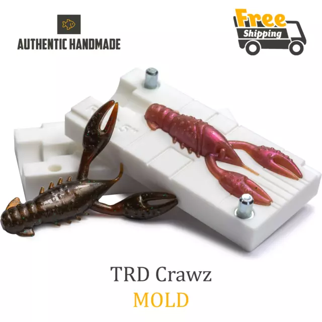 TRD CRAWZ FISHING Mold Craw Lure Bait Soft Plastic 64 mm $23.99 - PicClick
