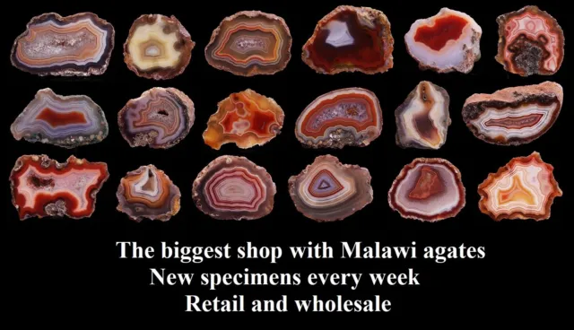 Agate agat achat ágata Malawi 20 pcs smal agates