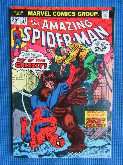 Amazing Spider-Man # 139 - (Vg+) -The Day Of The Grizzly-The Jackal-Mary Jane