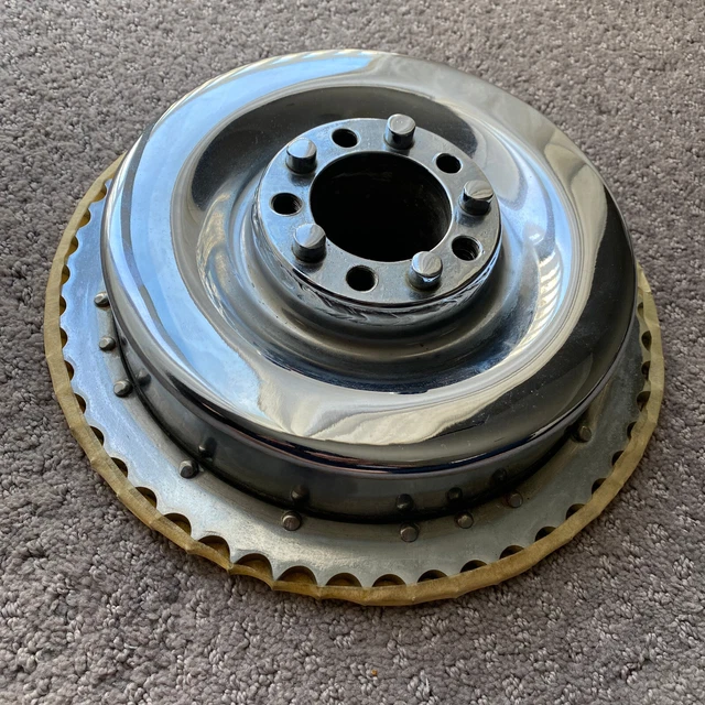 HARLEY DAVIDSON KNUCKLEHEAD Panhead Rear Mechanical Brake Drum Chrome