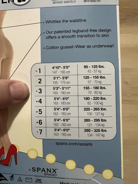 ASSETS BY SARA Blakely SPANX Mid Thigh Shaper Nude Size 3 155-180 LBS ...