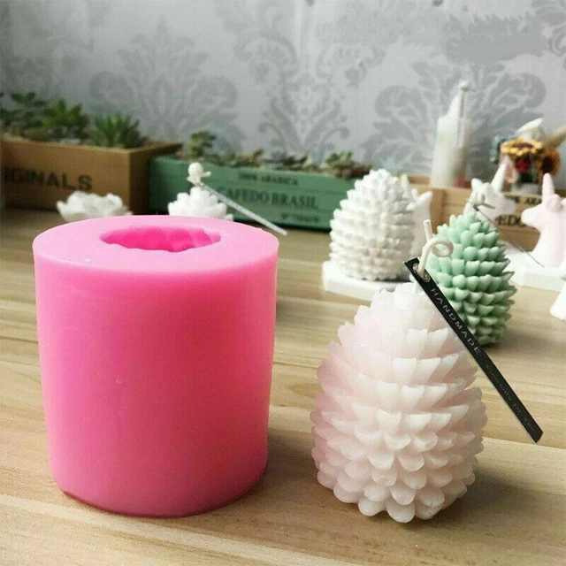 3D Baking Silicone Cake Soap Making Christmas Candle Mould Pine Cone Mold