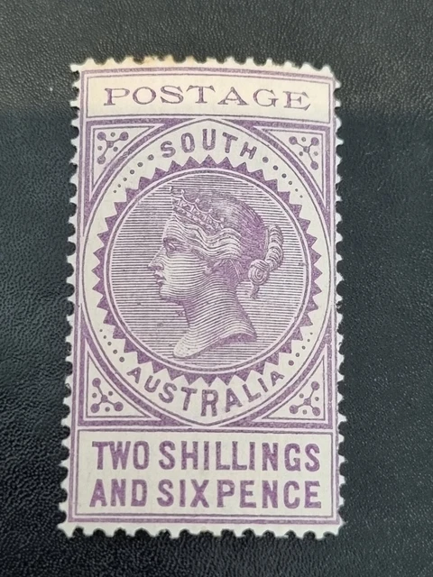 SOUTH AUSTRALIA (SA) Stamp 2/6 Pale Violet QV Thin Postage LONG TOM ...