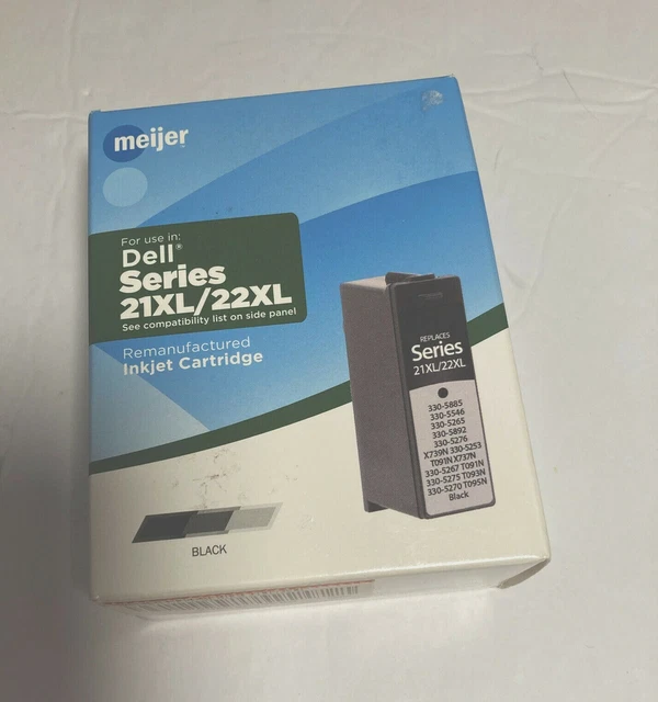 Dell Series 21XL/22XL Black Ink Meijer Brand P513w, P713w, P715w,V313,V515w