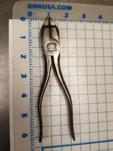 VINTAGE PEXTO USA 500 6 Electricians  pliers with side cutter PLIERS 6" LONG