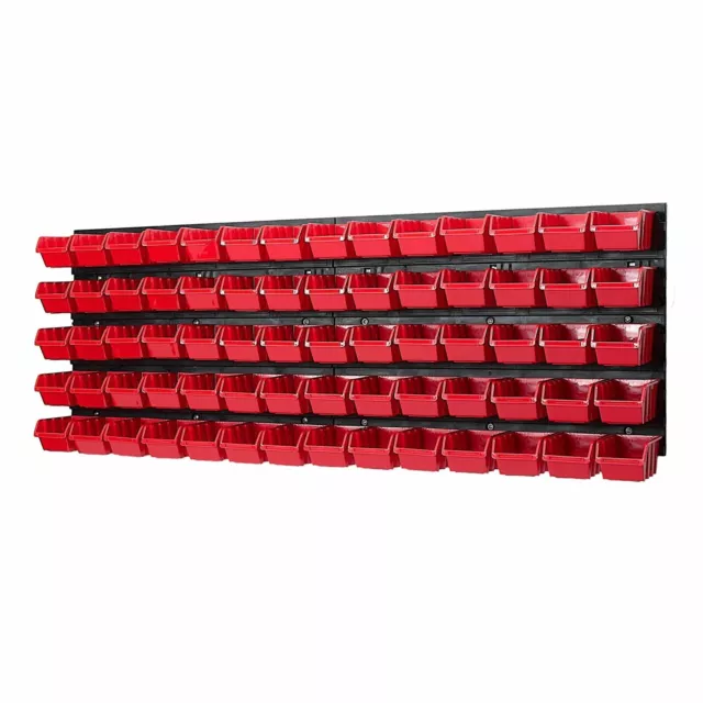 Set da parete per utensili 1152 x 390 mm parete forata con 70 scatole...