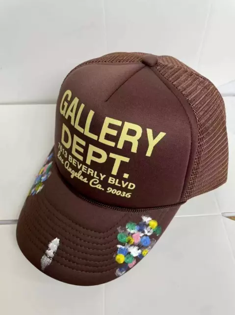 New Gallery Dept Graffiti Letter Baseball Hat for Man and Woman Unisex Coffee