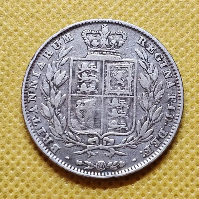 1846 Halfcrown Victoria British Silver Coin