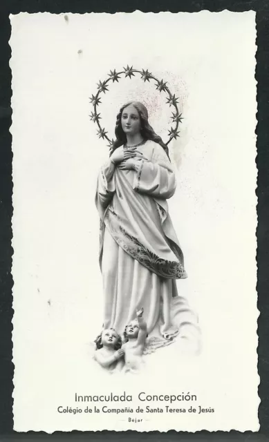 Estampa antigua de la Inmaculada Concepcion andachtsbild santino holy card