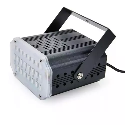 Proyector 24 LED Luz Estroboscópica RGB Juegos A Ritmo Música Discoteca Navidad