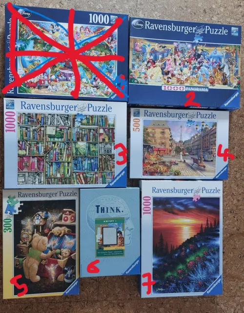 Ravensburger Puzzle 1000 Teile  vollständig Disney Landschaft Krypt  OVP