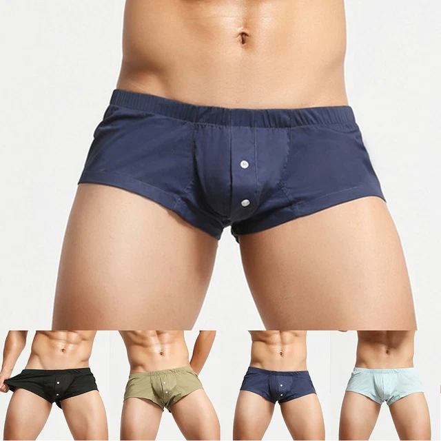 Hommes sous-Vêtements Slip Souple Short Boxer Slip Slips Bouton / Bas