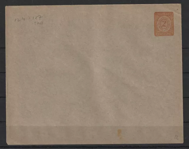 Privatpost Stadtpost Berlin 2 Pf. braun Ganzsache Brief, ungebraucht #1092604