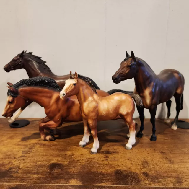 Breyer Molding Co. Horses Lot of 4 ~ Great Used Condition ~ USA Made