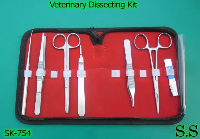 Veterinary Dissecting Kit Surgical Instruments,SK-754