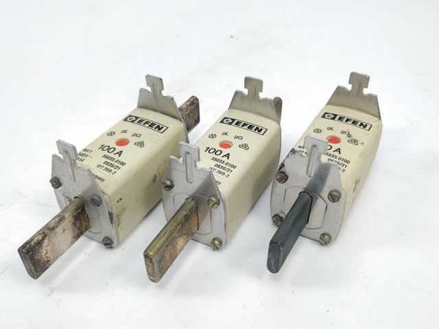 Efen 350350100 Fusible 100A 500V Gl NH1 120kA 3Pcs