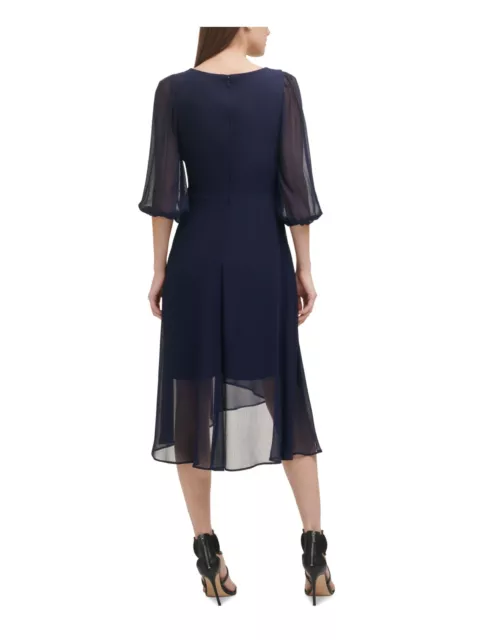 DKNY Womens  Blouson Sleeve Knee Length Shift Dress 2