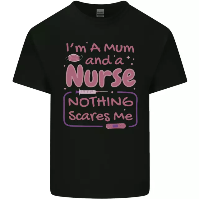 Mamá y Un Enfermera Divertido Regalo Del Día de la Madre Algodón Hombre Camiseta