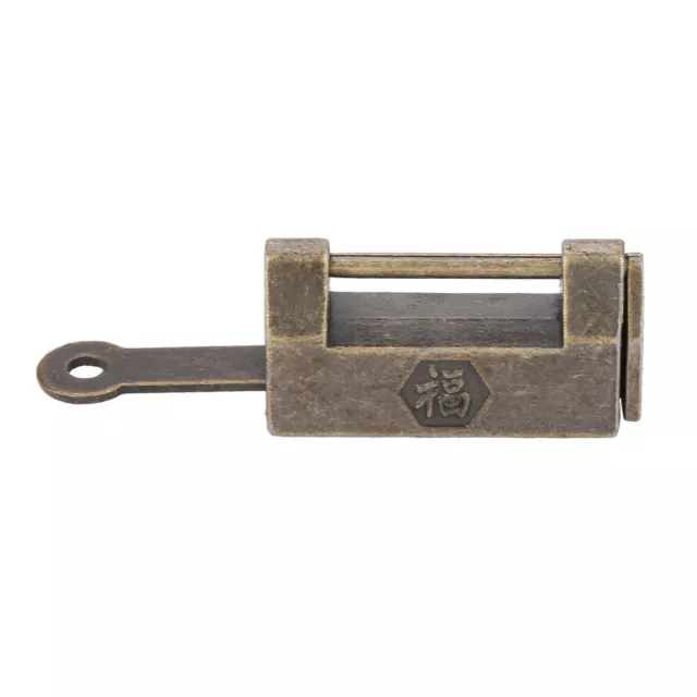 (small)Brass Padlock Antique Lock Unique Solid Casting Zinc Alloy Drawers Mini