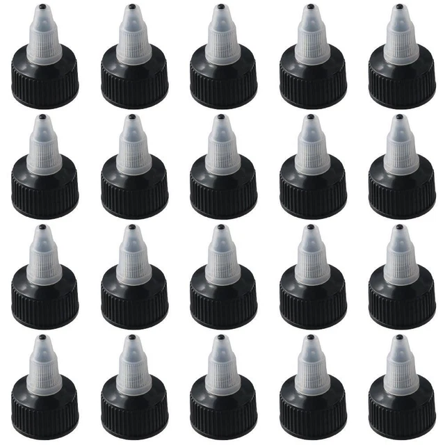 Hals durchmesser 24mm Schwarze & natürliche Twist-Kappen
