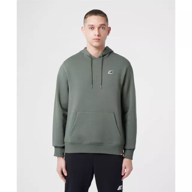 Men's Hoodie New Balance Small Logo Relaxed Fit Pullover in Green