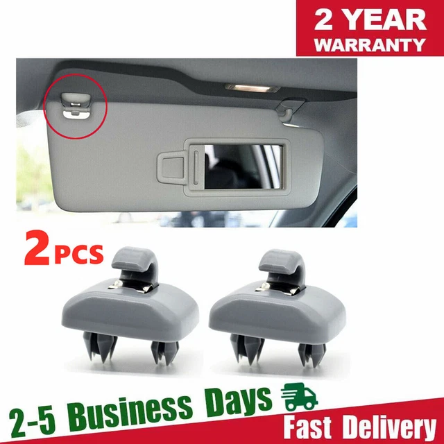 2 Clip Parasole Grigie Compatibili Con Audi A1 A3 A4 A5 A7 Q3 Q5 B6 B7 B8 S4 S5 TT – Ricambio Originale 8U0857562A