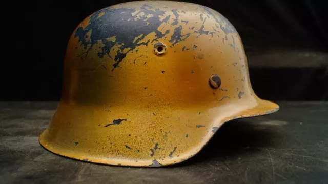 LW Stahlhelm M42, E.Thale, Abnahme, Tarnfarben, Südfront, WK2