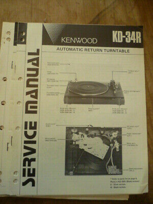 JVC Kenwood  KD-22R  KD-22RC     Stereo Turntable  Service Manual 