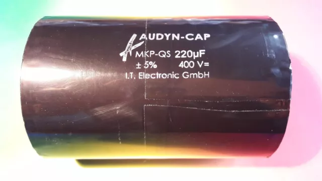 1 Intertechnik Audyn Cap QS 220µf 400 VDC  MKP Kondensator capacitor