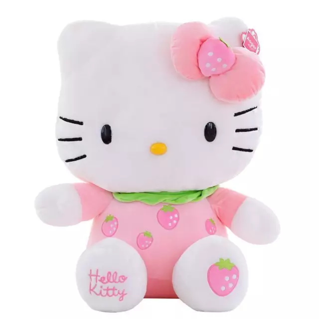 Hello Kitty Plush Toys Strawberry Love Plush Doll Stuffed Toy Girl Birthday  Gift