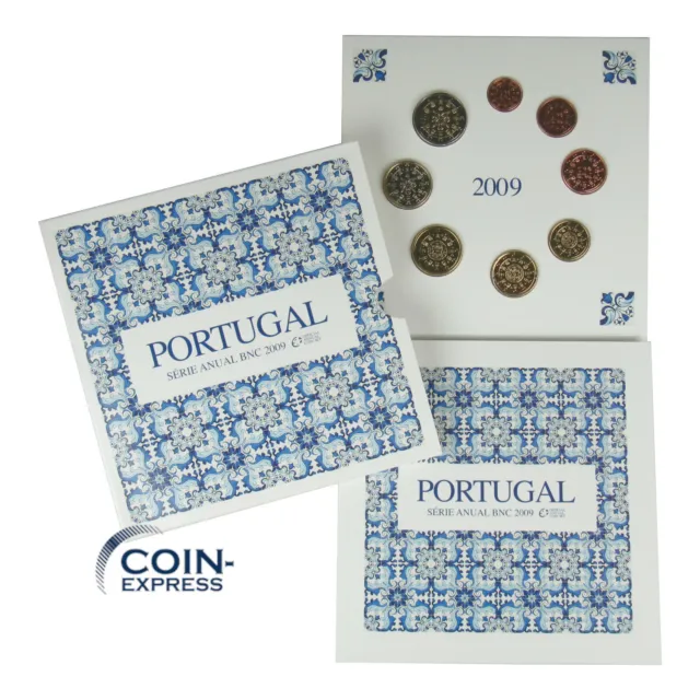 *** EURO KMS PORTUGAL 2009 BU mit original 2 € Münze Coin Set Kursmünzensatz ***