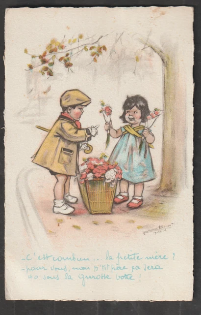 Very Good Condition Bouret Postcard Dim 9 X 14 Cm Year 1930