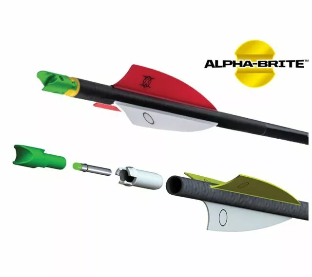 1 3pk. TenPoint Alpha-Brite Lighted Nock System! carbon crossbow bolt arrow