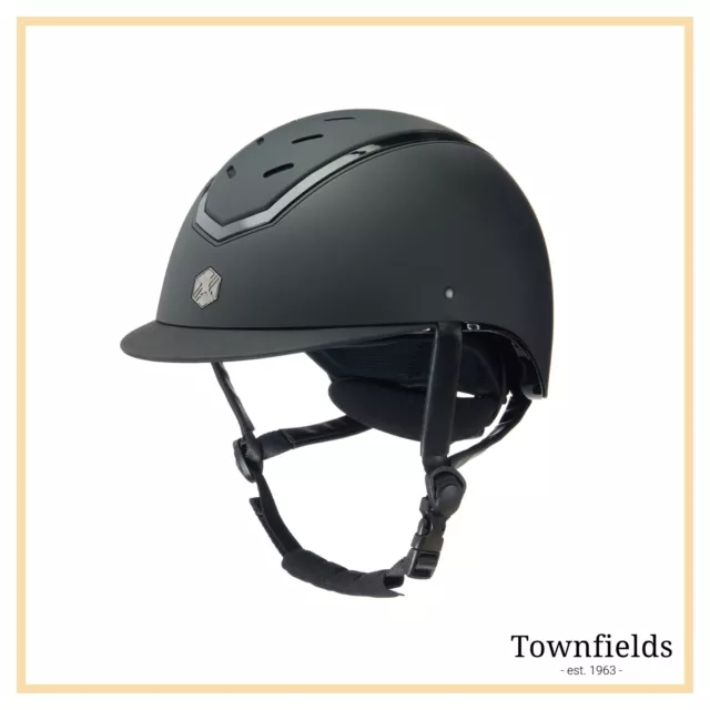 Charles Owen KYLO Riding Hat Black Matt Black Gloss | All Sizes