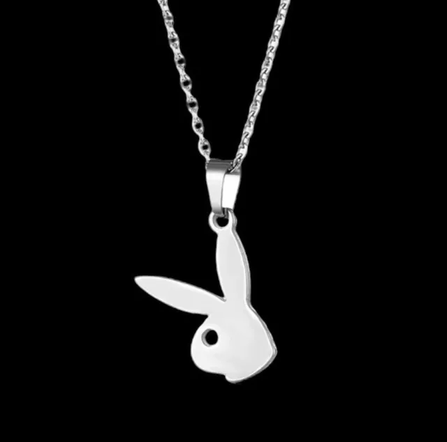 Playboy Halskette • Playboy Bunny Chain • Edelstahl Kette • Playboy Anhänger