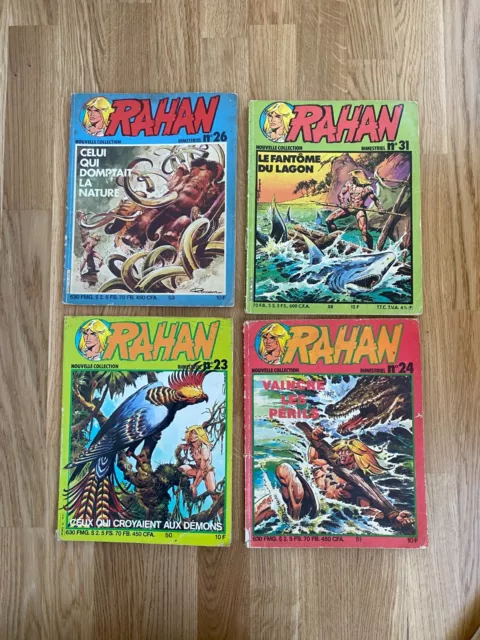 Lot de 4 RAHAN N° 23 24 26  et 31