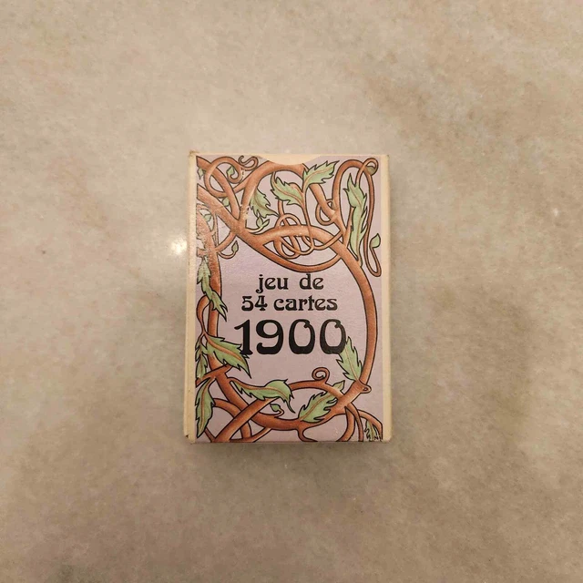 Vintage 1900 Grimaud Jeu De 54 Cartes French Art Nouveau Playing Cards