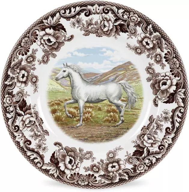 Spode Woodland Dinner Plate, Arabian Horse, 10.5” | Perfect for Thanksgiving and