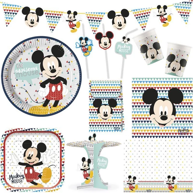 Décoration De Table Mickey Mouse - Ensemble Fête Avec Pop Ups Et 30 Décos - Neuf