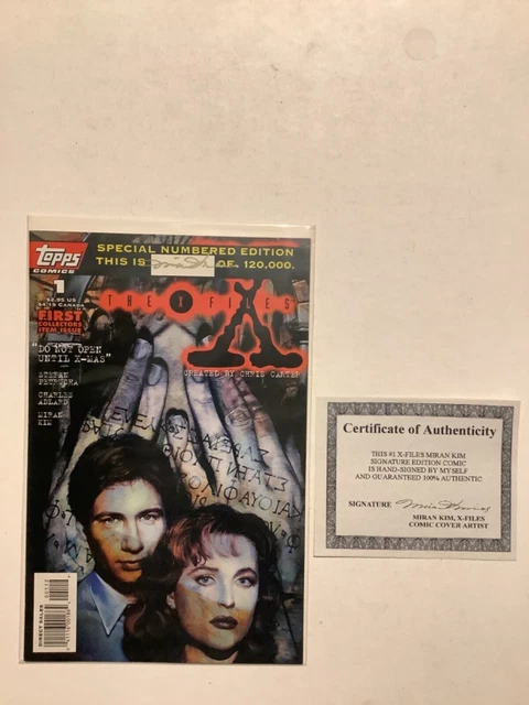 The X-Files #1 Special Edition Signed by Miran Kim with COA
