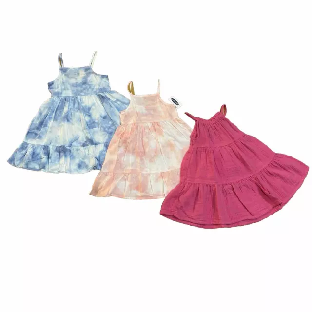 Old Navy Dress Lot Toddler Girl Size 3T Spring Summer Dresses NEW