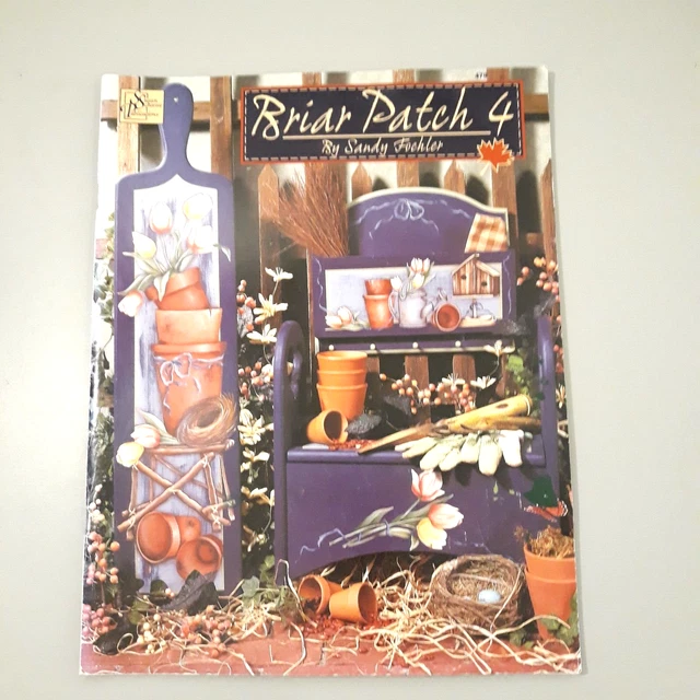 PARCHE DE BRIAR 4 - Sandy Fochler PINTURA TOLE Libro Scheewe 2000 Patrones de Pintura
